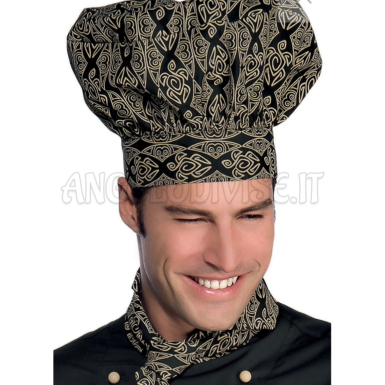 ISACCO CAPPELLO CUOCO MAORI 92 65% POLYESTER  35% COTTON