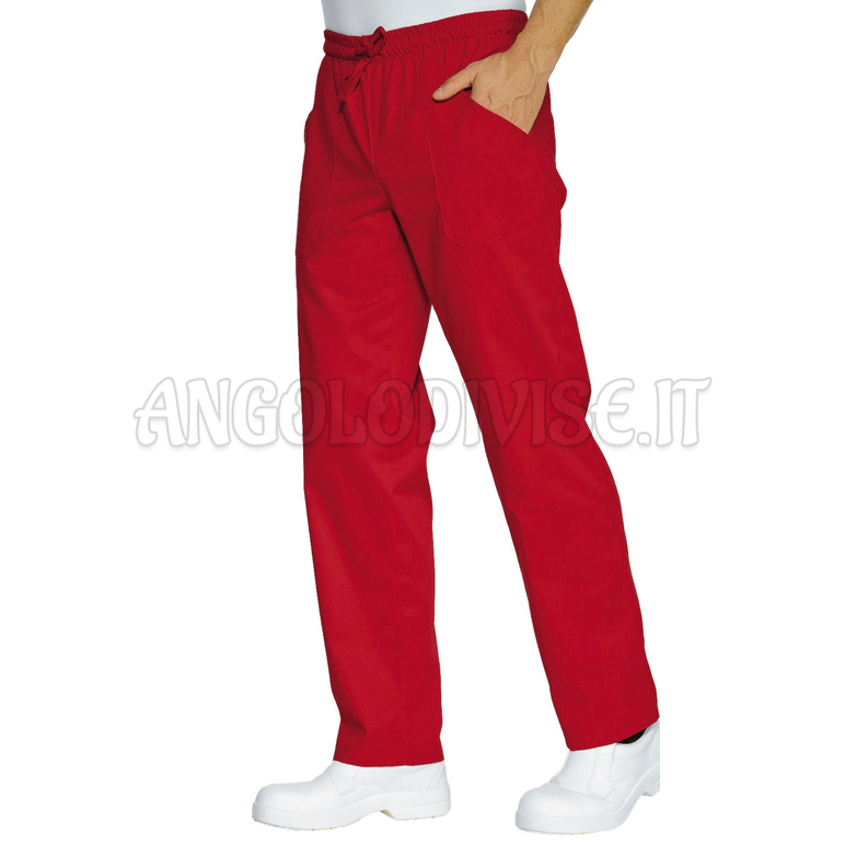 ISACCO PANTALACCIO ROSSO 65% POLYESTER  35% COTTON