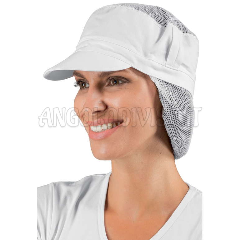 ISACCO CAPPELLO CHARLY CON RETE EXTRA BIANCO 100 % COTTON