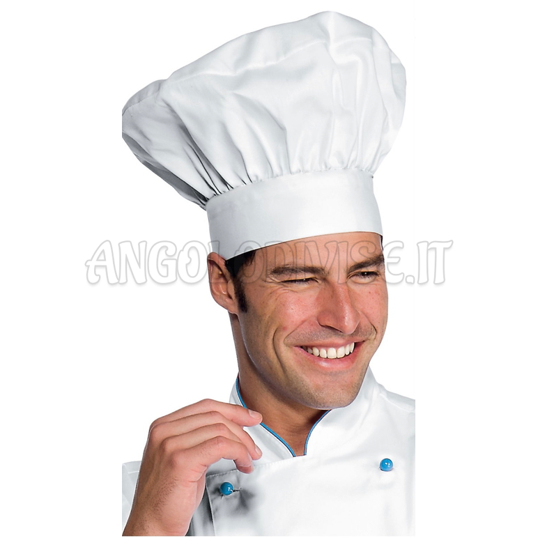 ISACCO CAPPELLO CUOCO BIANCO 100 % COTTON