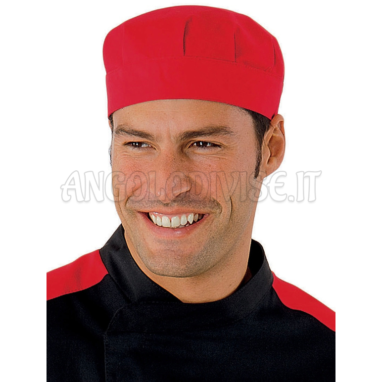 ISACCO CAPPELLO BOB ROSSO 65% POLYESTER  35% COTTON
