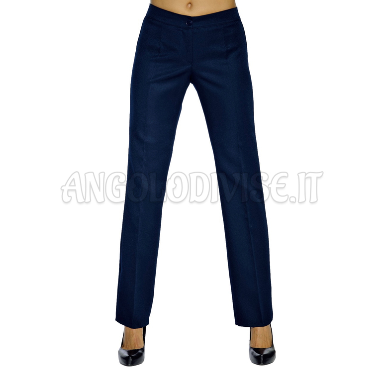 ISACCO PANTALONE TRENDY FRESCO LANA BLU 100% WOOL (LANA)