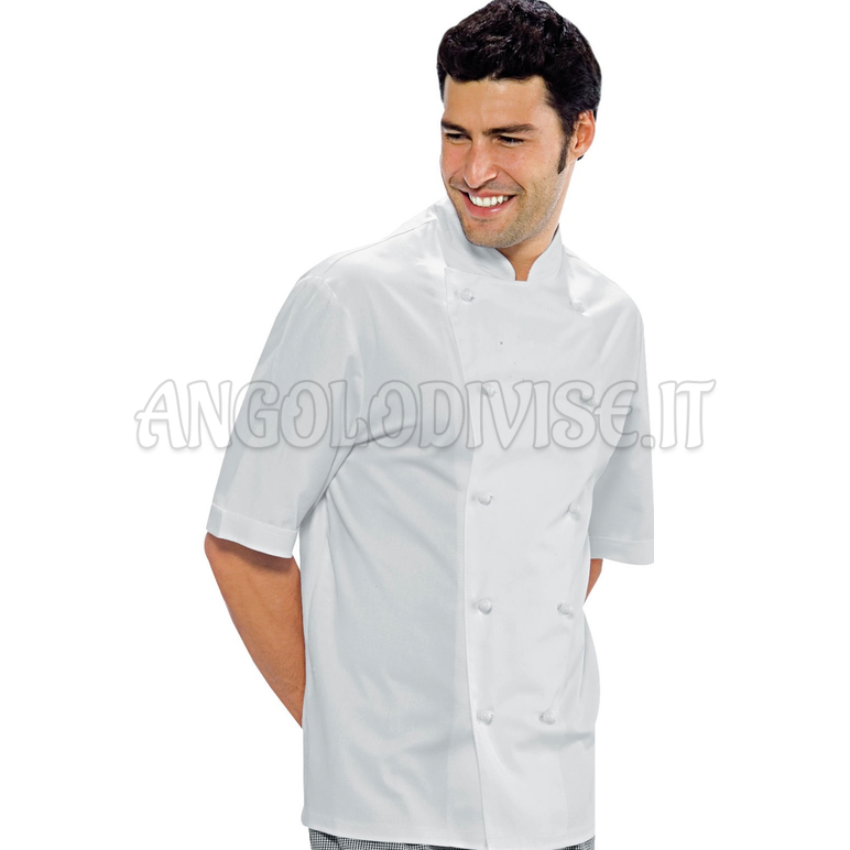 ISACCO GIACCA CUOCO LIVORNO M/M BIANCO 4XL 100 % COTTON