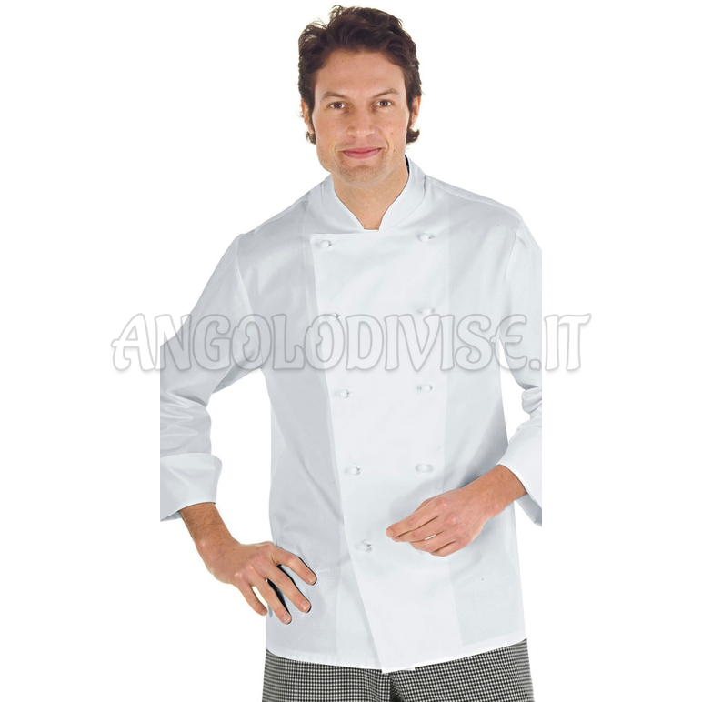 ISACCO GIACCA CUOCO ENRICA BIANCO 3XL 100 % COTTON