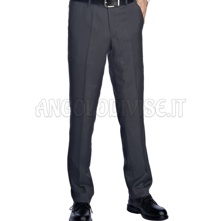ISACCO PANTALONE UOMO S/PINCES STRETCH LANA FODER. ANTRACITE 54% POLYESTER 44% WOOL (LANA) 2% SPANDEX