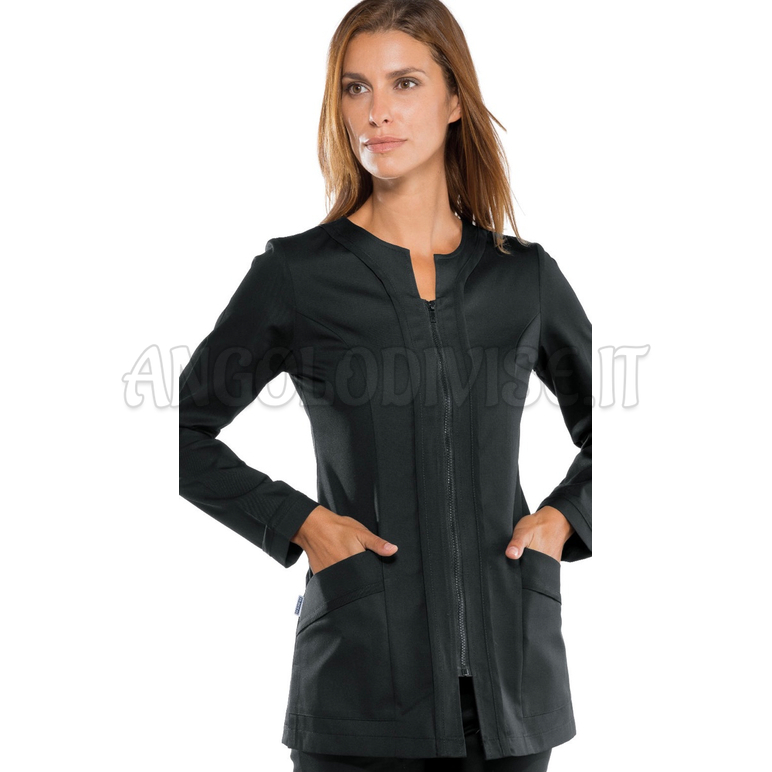 ISACCO CASACCA ARUBA NERO 65% POLYESTER  35% COTTON