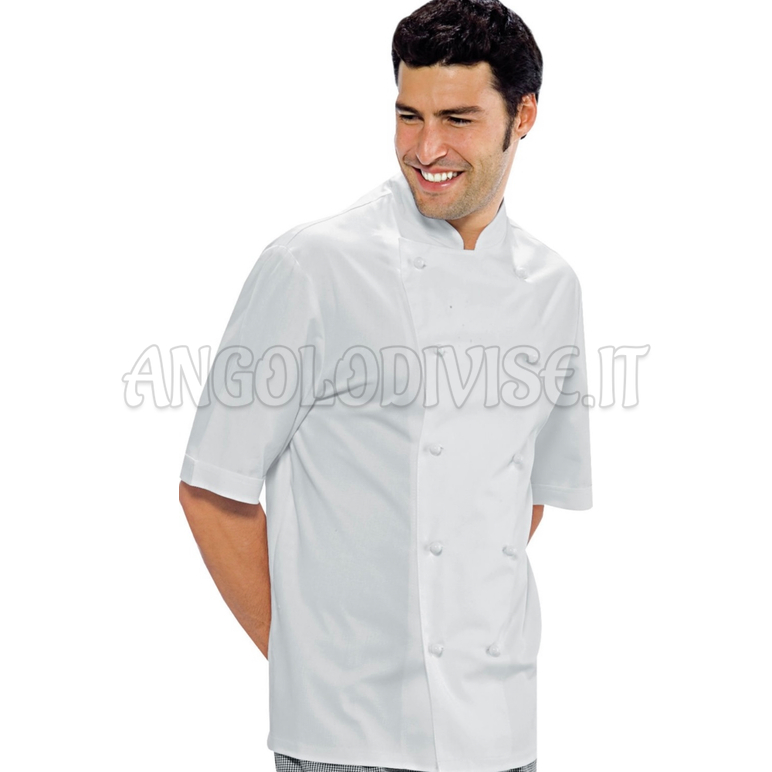 ISACCO GIACCA CUOCO ENRICA M/M BIANCO 4XL 100 % COTTON