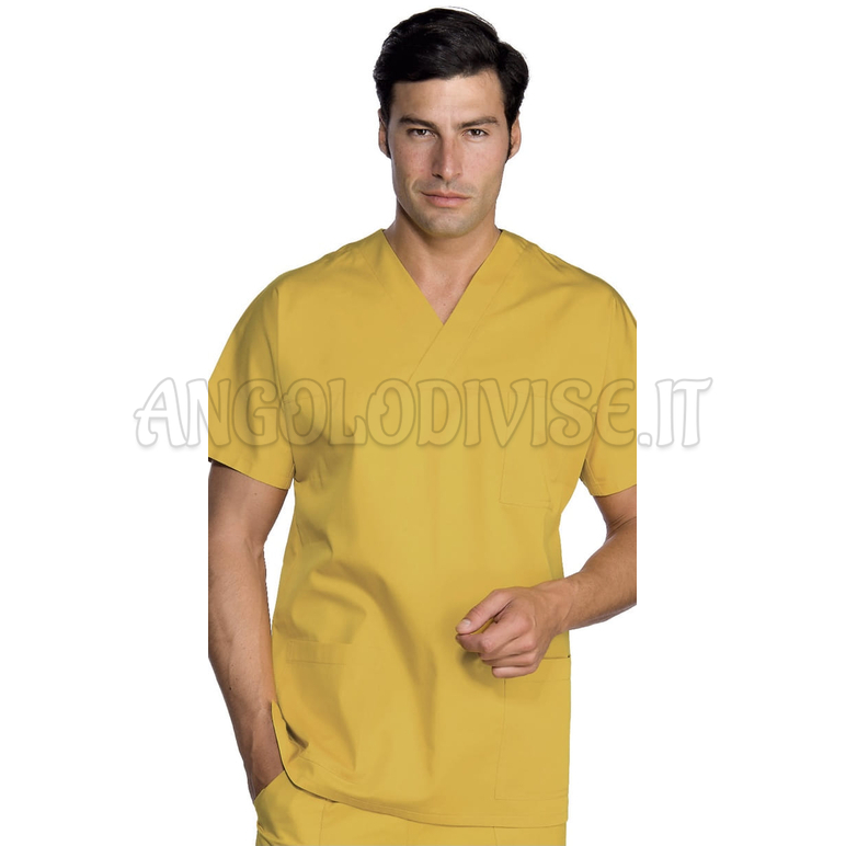 ISACCO CASACCA COLLO A V SOLE UNISEX 65% POLYESTER  35% COTTON