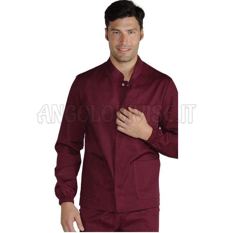 ISACCO CASACCA CORFU' BORDEAUX 65% POLYESTER  35% COTTON