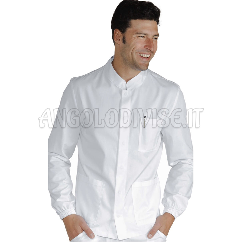 ISACCO CASACCA CORFU' BIANCO 65% POLYESTER  35% COTTON
