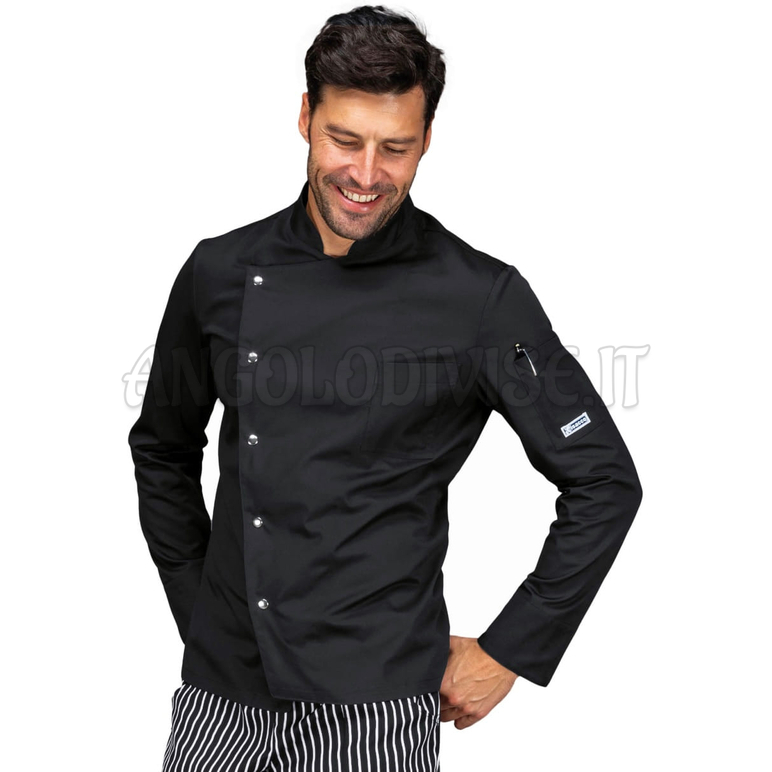 ISACCO GIACCA BELFAST NERO 65% POLYESTER  35% COTTON
