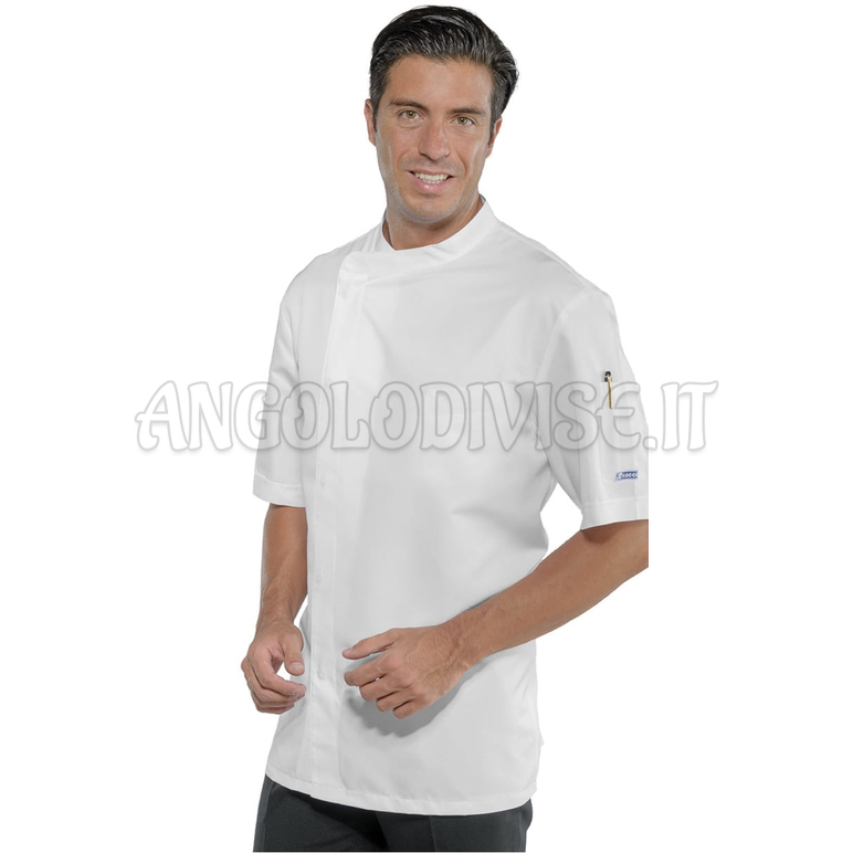 ISACCO GIACCA BILBAO M/M BIANCO 65% POLYESTER  35% COTTON