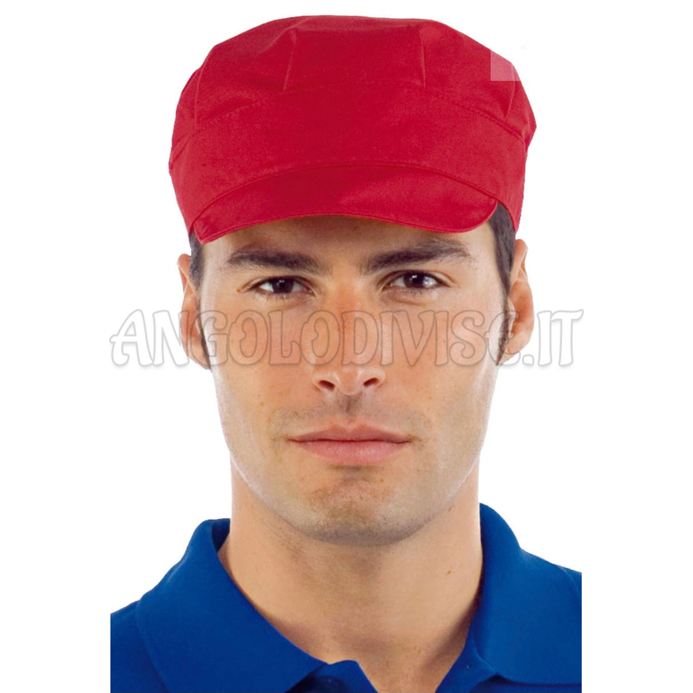 ISACCO CAPPELLO SAM ROSSO 65% POLYESTER  35% COTTON