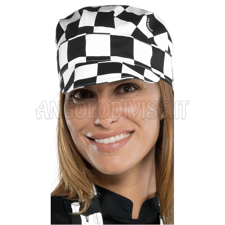 ISACCO CAPPELLO SAM SCACCO 100 % COTTON