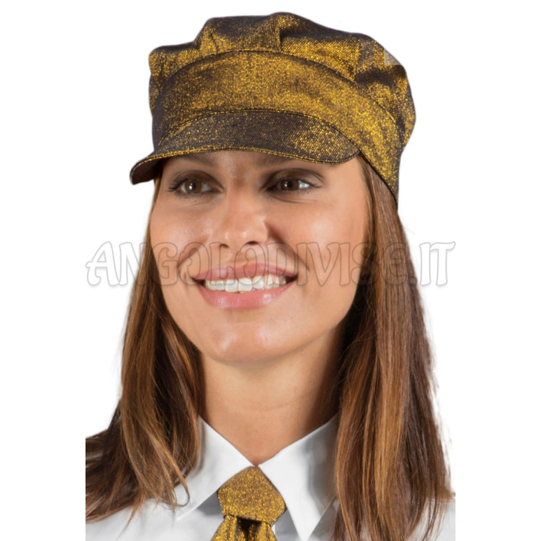 ISACCO CAPPELLO SAM LUREX GOLD 100 % POLYESTER