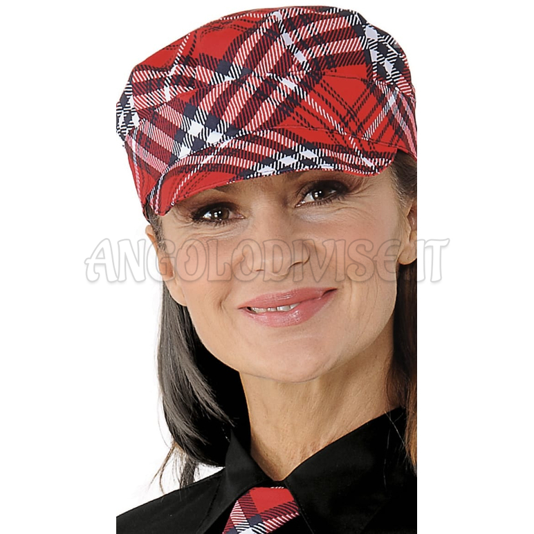 ISACCO CAPPELLO SAM TARTAN 407 100 % POLYESTER