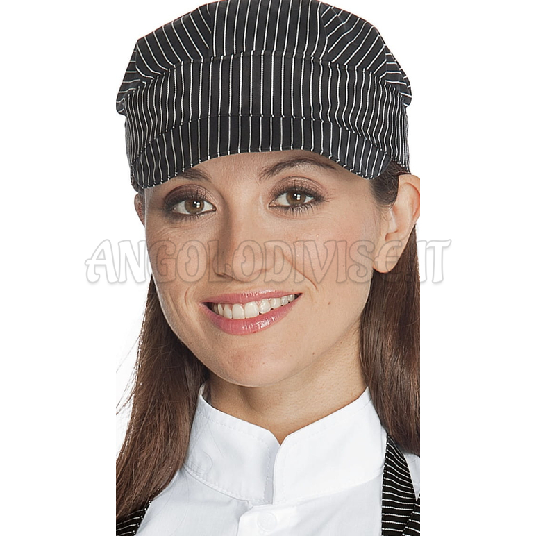 ISACCO CAPPELLO SAM VIENNA NERO 65% POLYESTER  35% COTTON