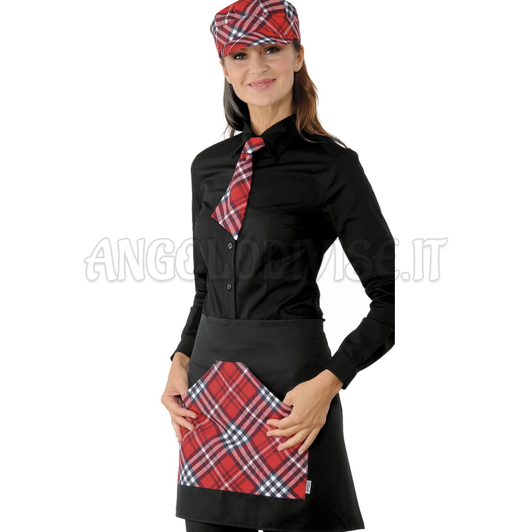 ISACCO GREMBIULE ORLEANS TARTAN 407 100 % POLYESTER