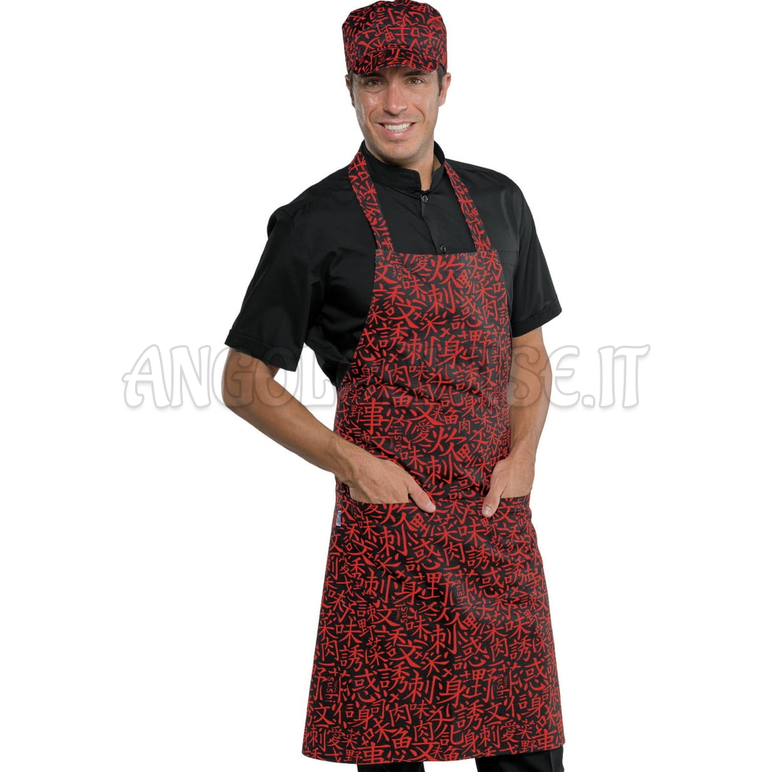 ISACCO GREMBIULE PETTORINA 70X90 SUSHI 07 100 % COTTON