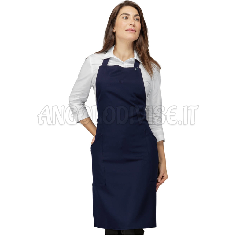 ISACCO GREMBIULE CHAMPAGNE BLU 100 % POLYESTER