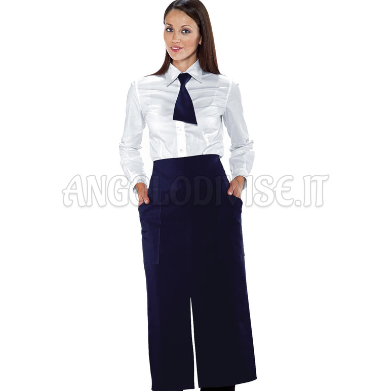 ISACCO GREMBIULE VERSAILLES CON SPACCO BLU 100 % POLYESTER