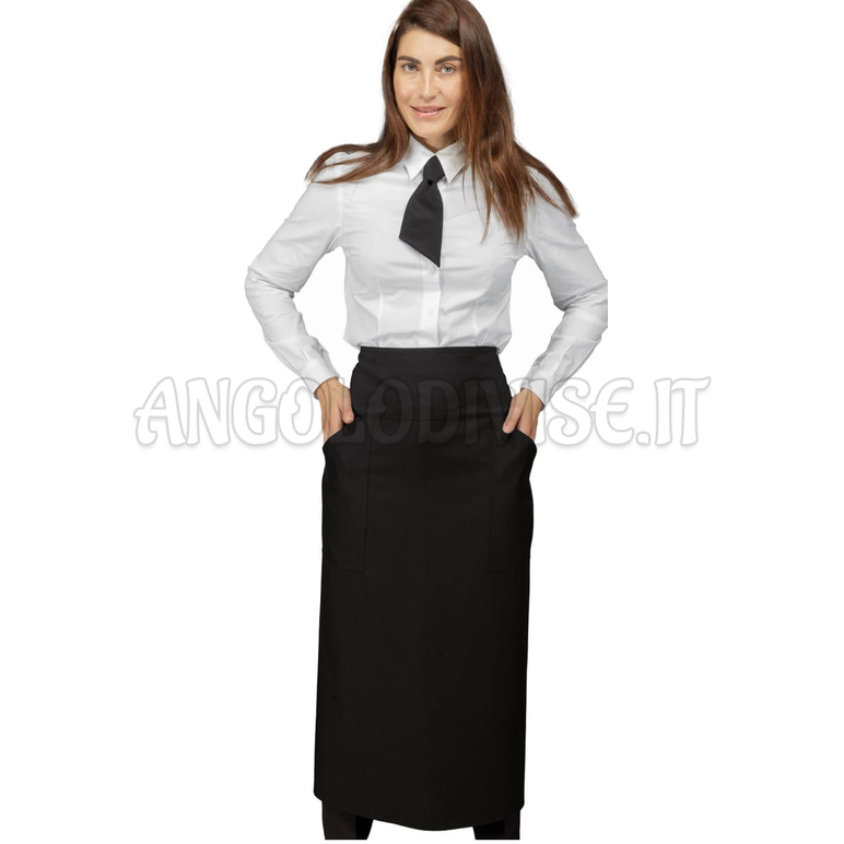 ISACCO GREMBIULE VERSAILLES SENZA SPACCO NERO 100 % POLYESTER