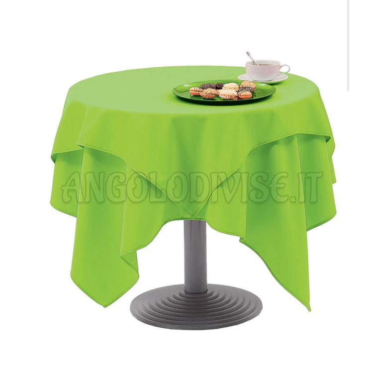 ISACCO Tovaglia ELEGANCE  136 x 136 cm VERDE MELA