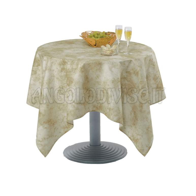 ISACCO Tovaglia ORCHIDEA ANTIMACCHIA  146 x 146 cm COLORE MAL115