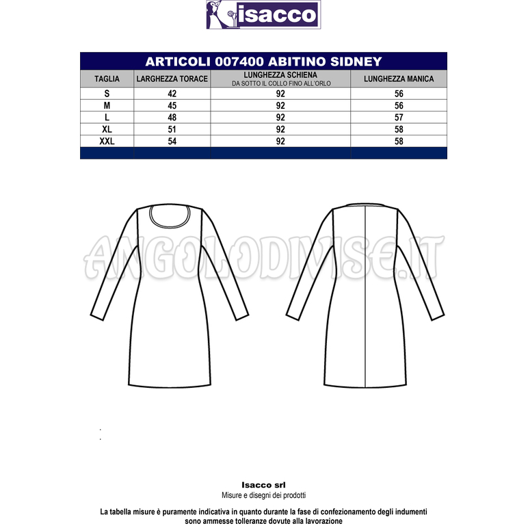 ISACCO ABITINO SIDNEY JERSEY MILANO NERO 96% POLYESTER 4% SPANDEX