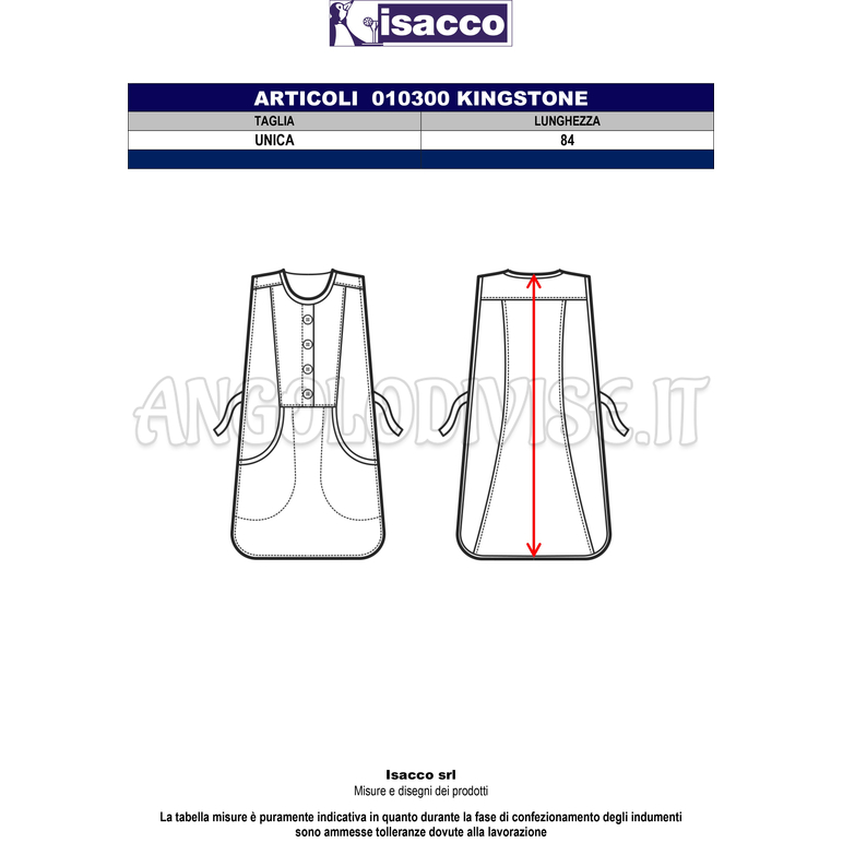 ISACCO KINGSTON GESSATO 100 % POLYESTER