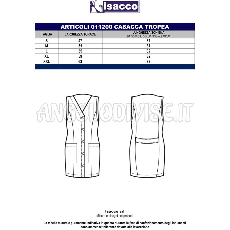 ISACCO CASACCA TROPEA FUCSIA 65% POLYESTER  35% COTTON