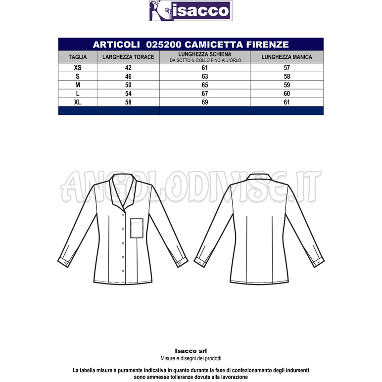 ISACCO CAMICETTA FIRENZE M/M  PIQUET BIANCO 65% POLYESTER  35% COTTON