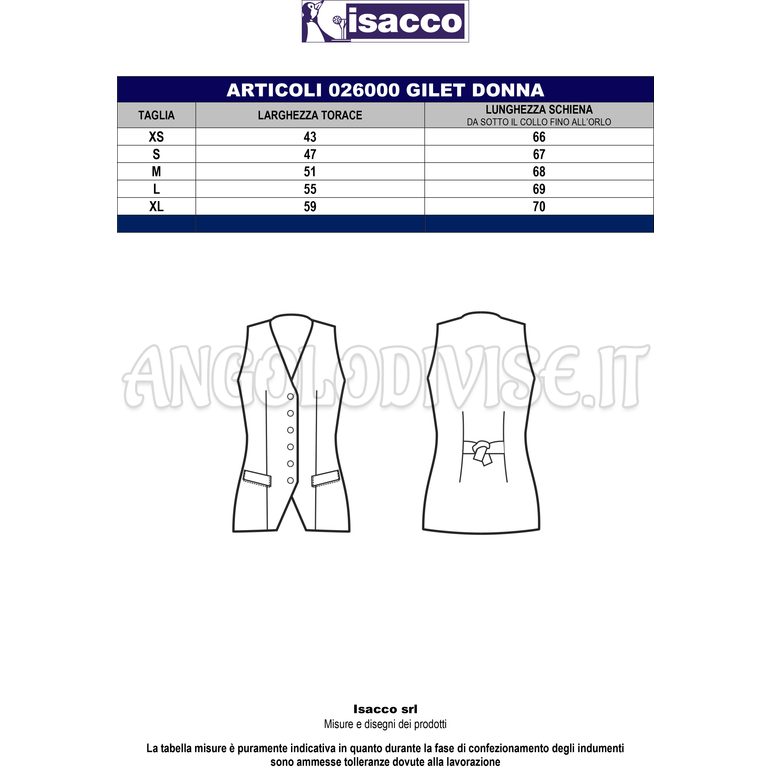 ISACCO GILET DONNA NERO 100 % POLYESTER