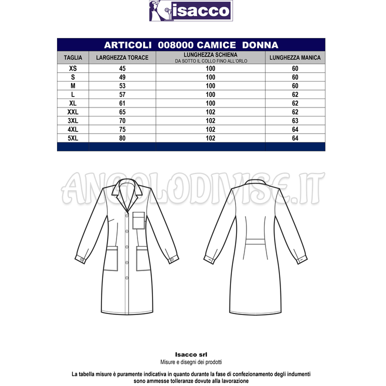 ISACCO CASACCA MARBELLA R.VERDE+VERDE 65% POLYESTER  35% COTTON