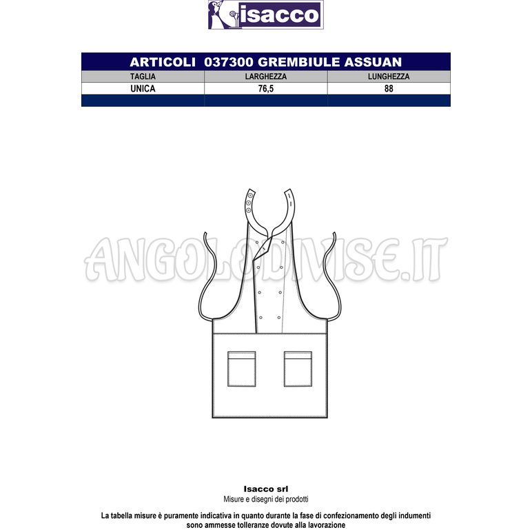 ISACCO ASSUAN NERO + GRIGIO 65% POLYESTER  35% COTTON