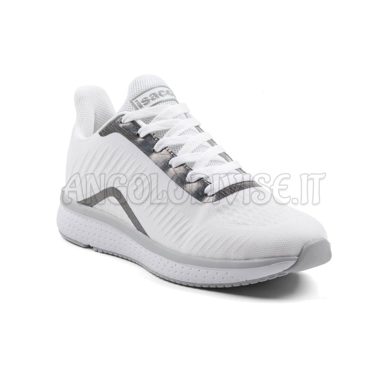 ISACCO SCARPA SNEAKER KING UNISEX ULTRALIGHT BIANCO