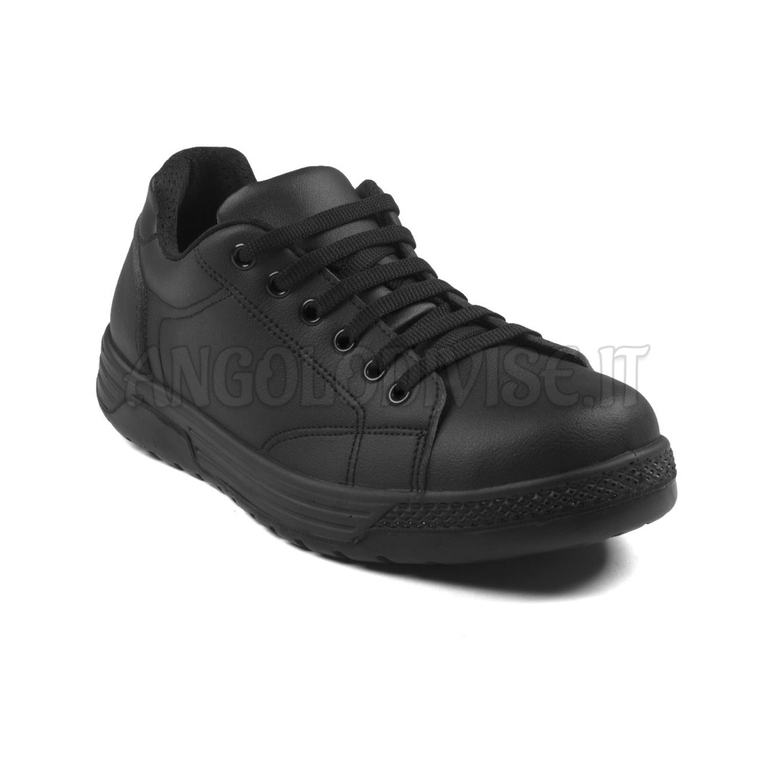 ISACCO SCARPA SNEAKER COMFORT UNISEX CON PUNTALE MICROFIBRA NERO