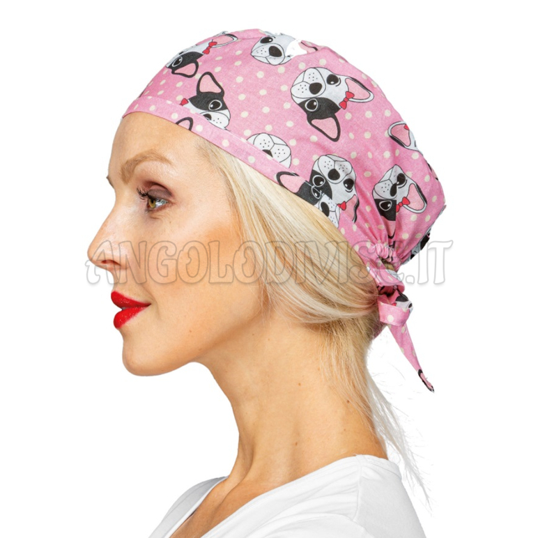 ISACCO BANDANA AVANA PINK DOG 100 % COTTON