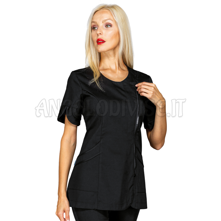 ISACCO CASACCA BABILONIA NERO 65% POLYESTER  35% COTTON