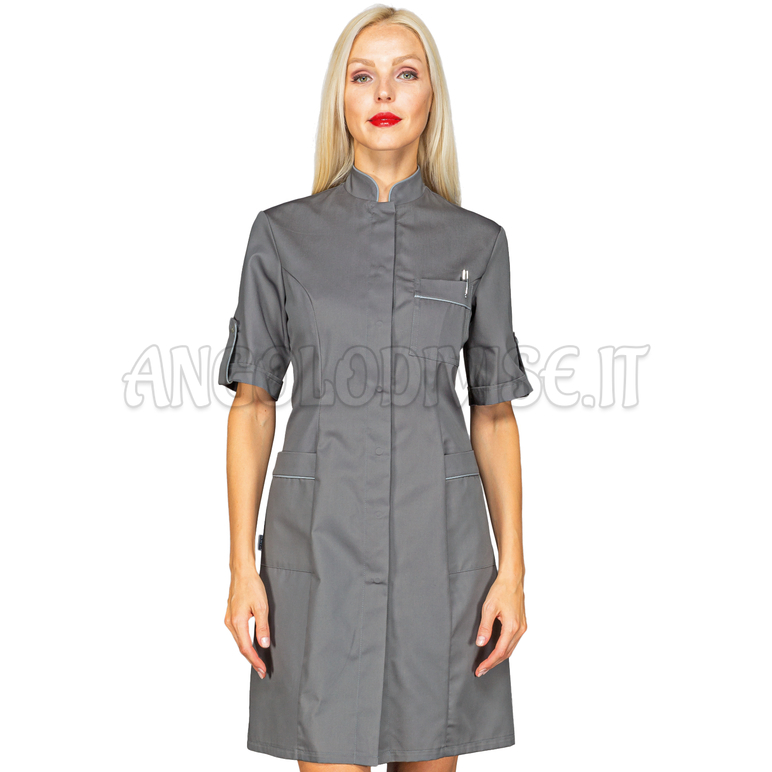 ISACCO CAMICE VENEZIA M/M GRIGIO + CODINO GRIGIO 65% POLYESTER  35% COTTON