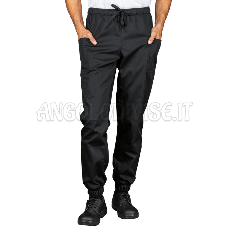 ISACCO PANTA IBIZA NERO 65% POLYESTER  35% COTTON