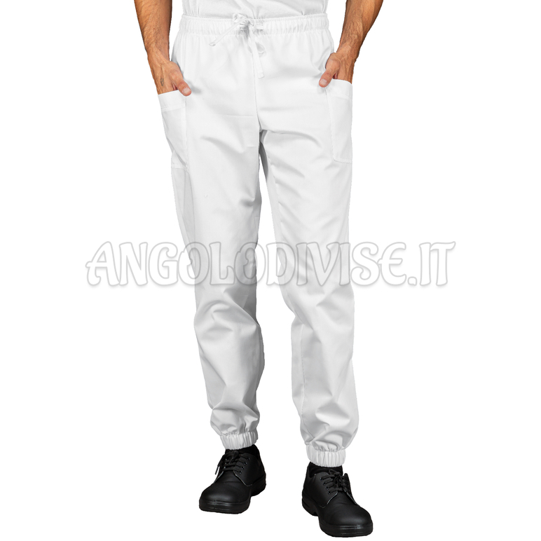 ISACCO PANTA IBIZA BIANCO 65% POLYESTER  35% COTTON