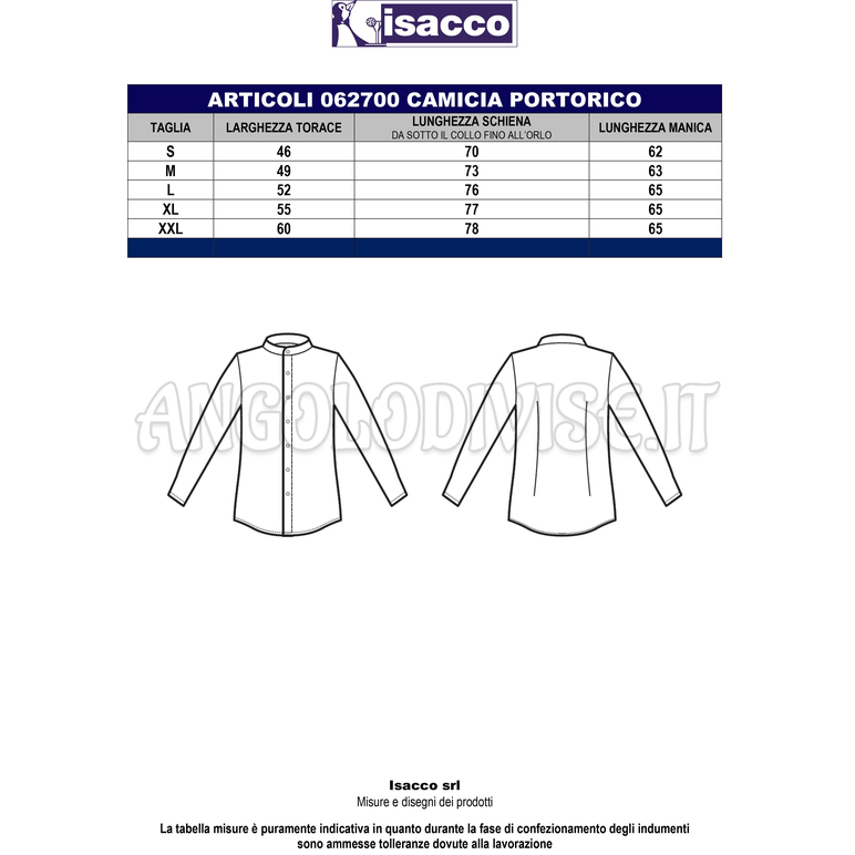 ISACCO CAMICIA PORTORICO UNISEX M/MJERSEY NERO 97% COTTON  3% SPANDEX