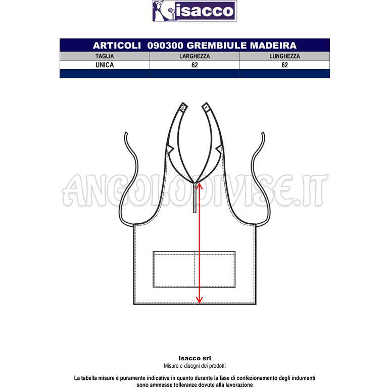 ISACCO MADEIRA CON ZIP NERO 100 % POLYESTER